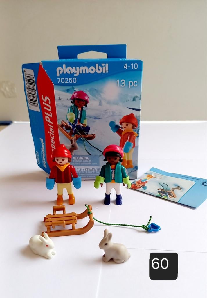 Playmobil Kinderen in de Sneeuw - Compleet & Nieuwstaat, Ophalen of Verzenden, Zo goed als nieuw, Complete set