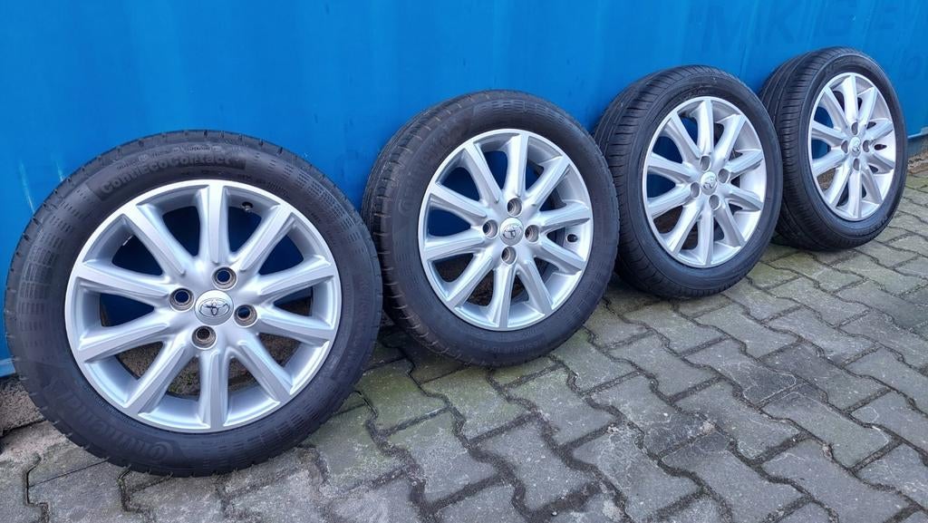 Lichtmetalen velgen Toyota Aygo 108 C1 165/60/15 TOP SET!!, Gebruikt, 15 inch, Banden en Velgen, Ophalen of Verzenden
