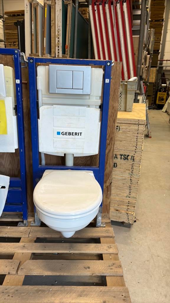 Wc Geberit Up 320 hangtoilet urinoir inbouw gebruikt, Doe-het-zelf en Verbouw, Sanitair, Ophalen, Zo goed als nieuw, Rvs, Toilet