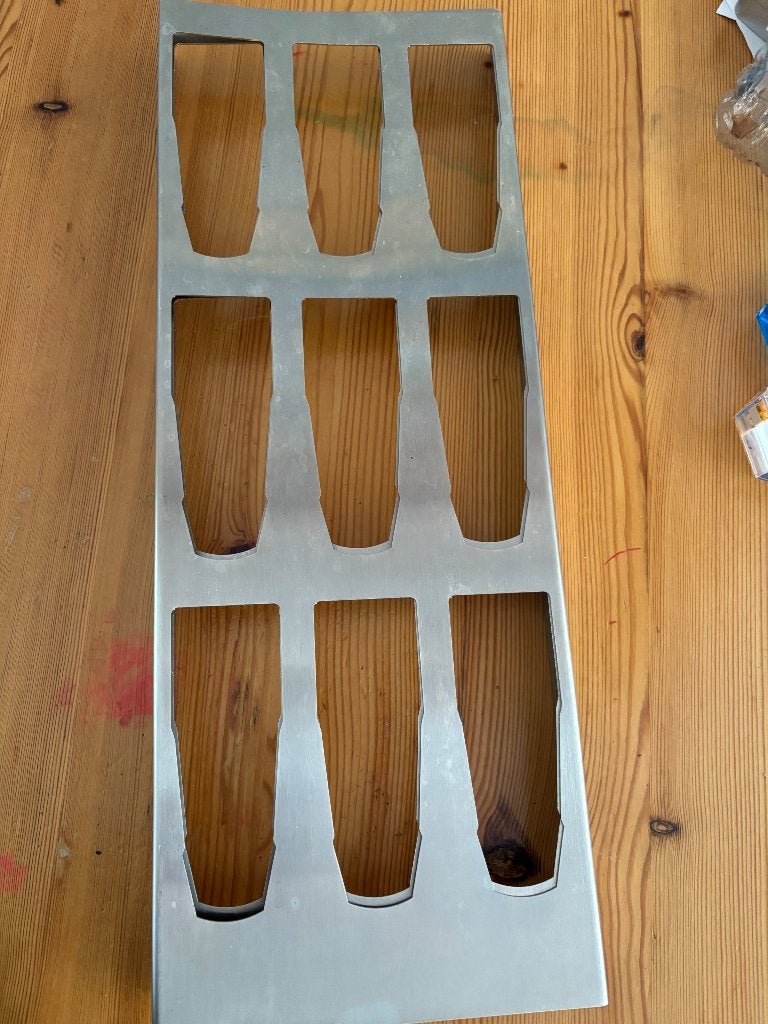 Bierglas rekje voor in lade - 9 fluitjes, Ophalen, Gebruikt, Overige typen