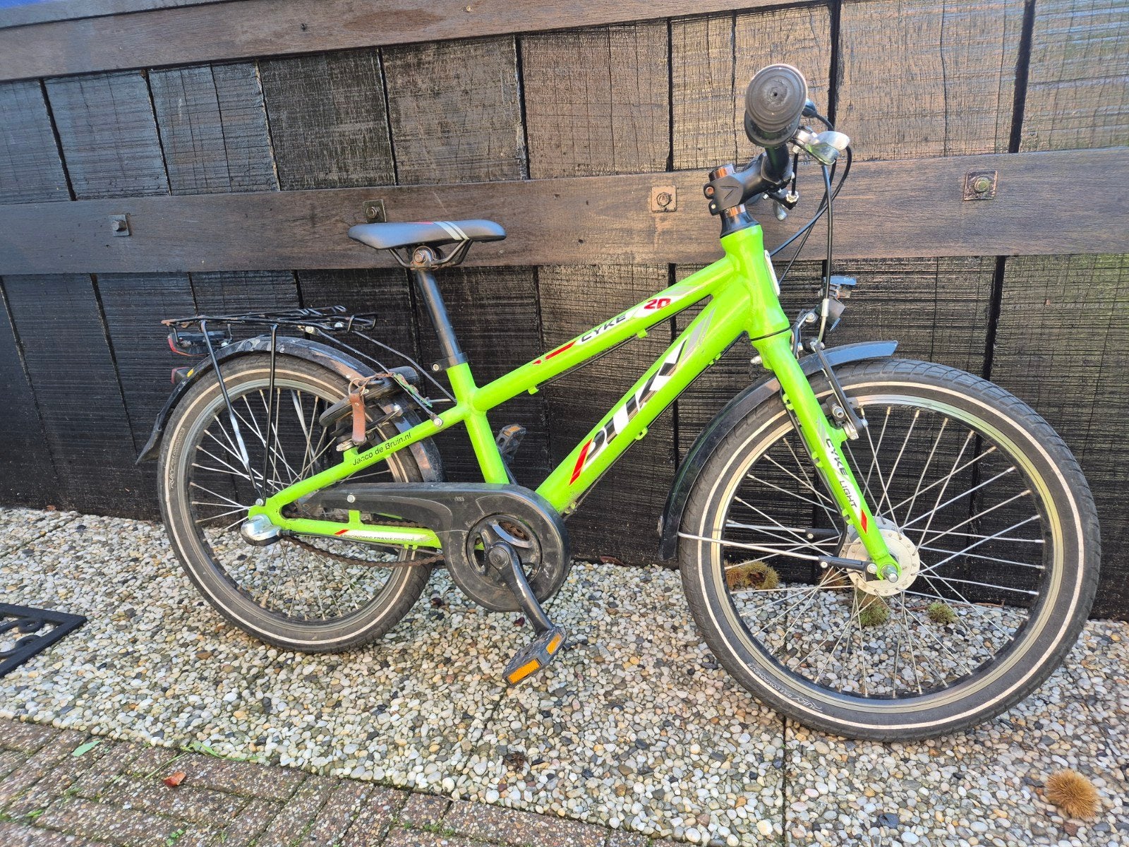 Puky Cyke 20 inch kinderfiets - Groen, Ophalen, 20 inch of meer, Gebruikt, Velgrem
