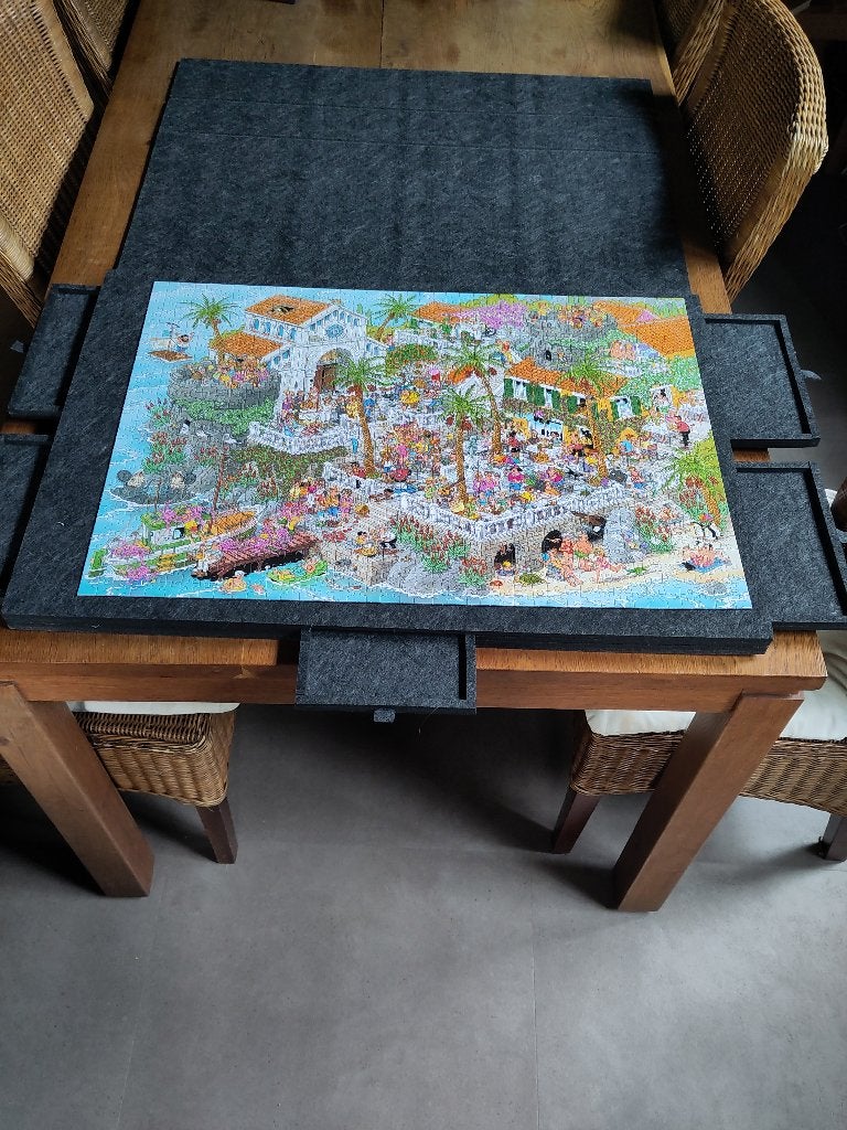 Puzzelmat vilt 1000 stukjes, Ophalen of Verzenden, 500 t/m 1500 stukjes, Zo goed als nieuw, Legpuzzel