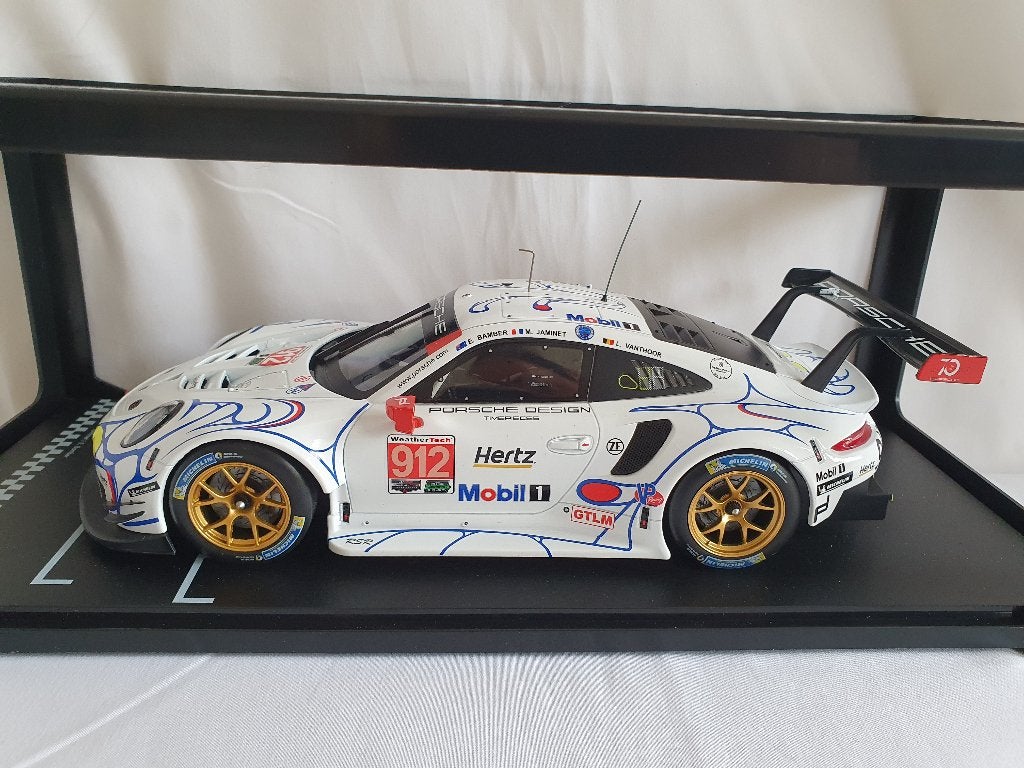 Porsche 911 RSR #912 LeMans Atlanta IMSA 2018 IXO 1:18 Nieuw, Ophalen of Verzenden, Nieuw, Auto, Overige merken