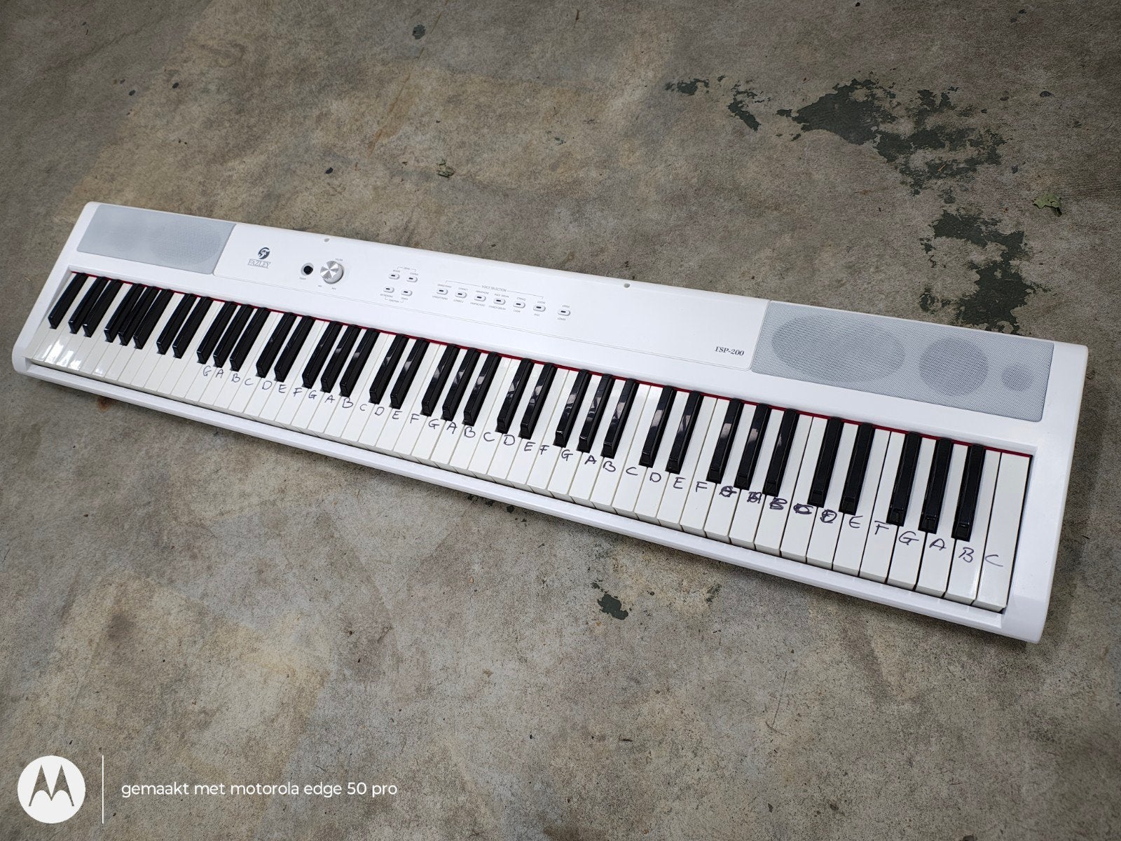 Fazley FSP-200 Digitaal Piano - Wit, Zo goed als nieuw, Muziek en Instrumenten, Piano's, Wit, Digitaal, Ophalen of Verzenden, Zo goed als nieuw