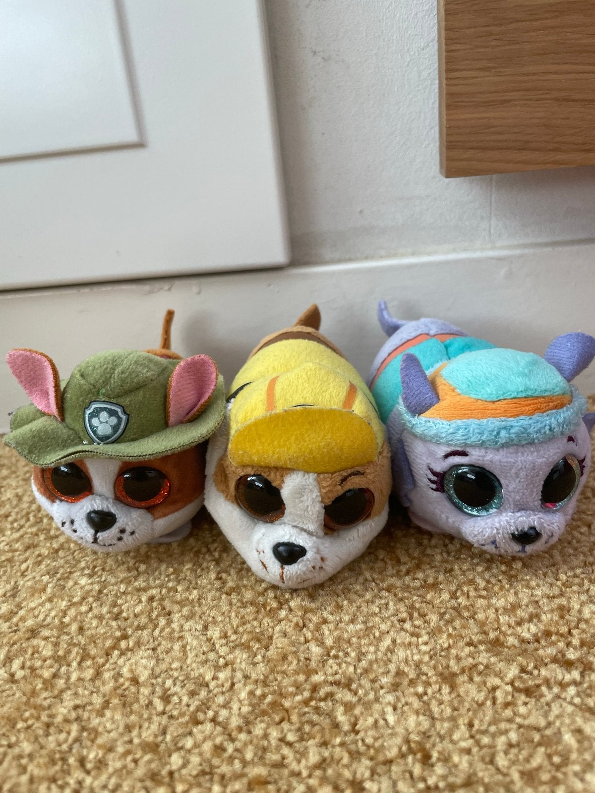 Paw Patrol Ty Squish-a-Boos knuffels - set van 3, Gebruikt, Klein (minder dan 20 cm), Bruin, Ty