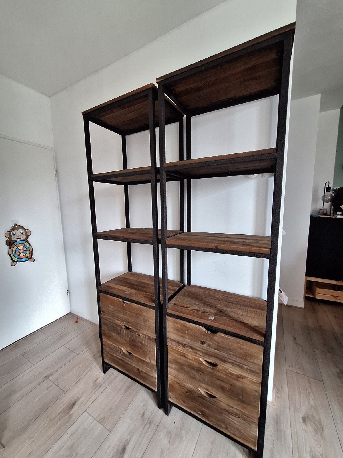 Riviera Maison Shelter Island Kast(en) - Indust. Hout/Met, Met plank(en), Gebruikt, Industrieel, Landelijk, 50 tot 100 cm