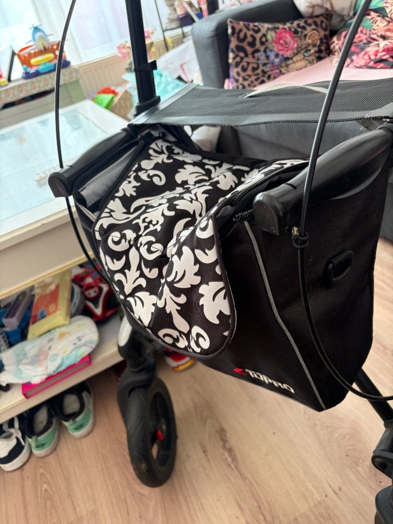 Tropo rollator wit z.g.a.n. lichtgewicht, Ophalen of Verzenden, Opvouwbaar, Zo goed als nieuw
