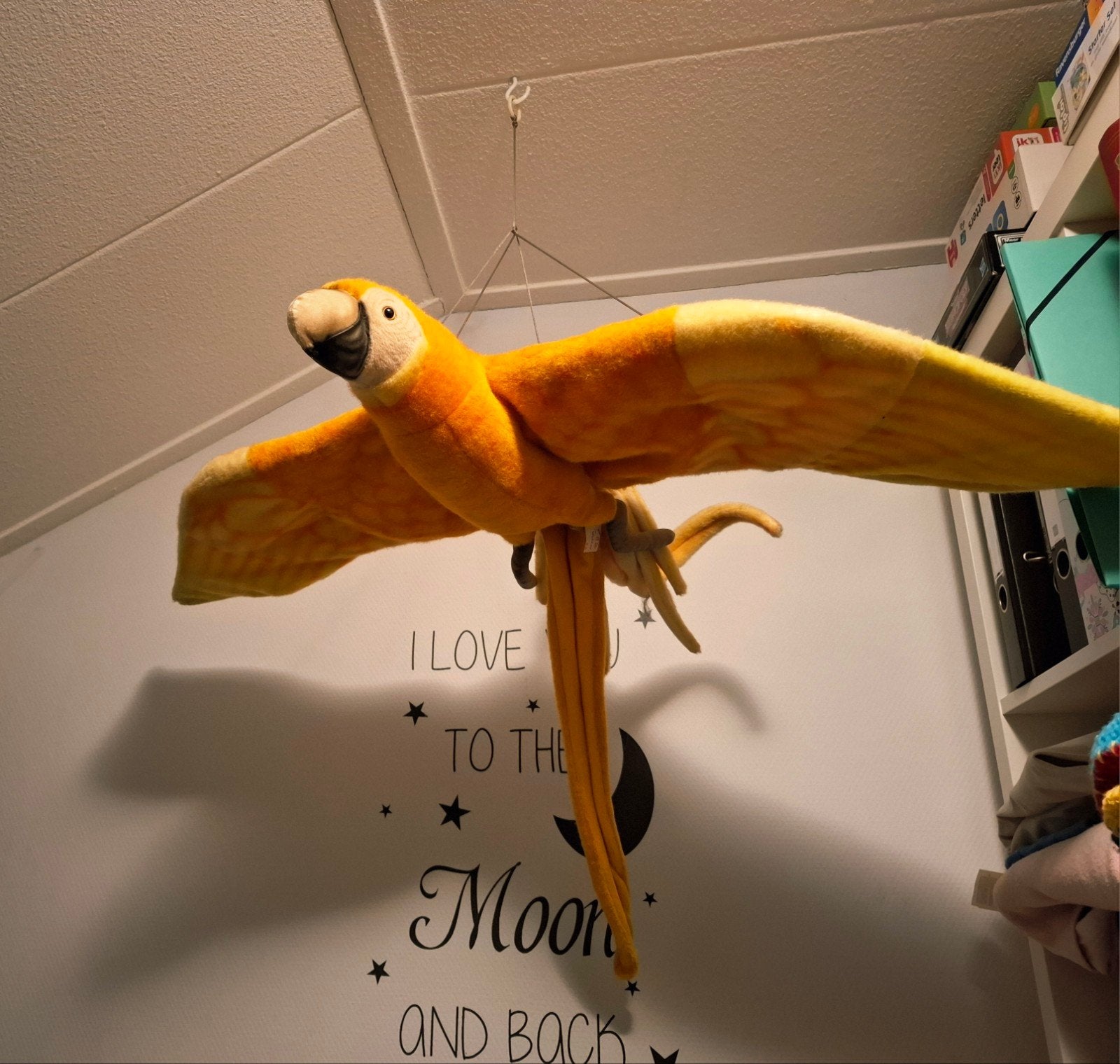 Hansa Toys Papagaai/Ara als Deco, Oranje, Gebruikt, Overige merken, Ophalen of Verzenden