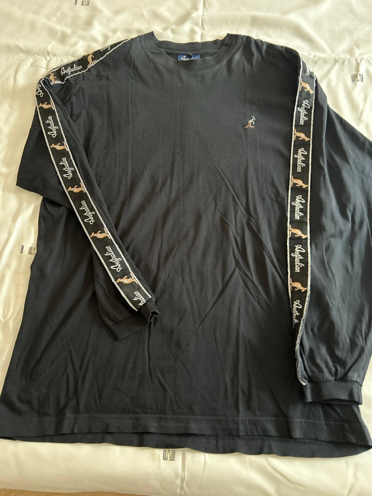 Australian Longsleeve T-shirt met logo op mouwen, Ophalen of Verzenden, Gedragen, Maat 52/54 (L), Zwart