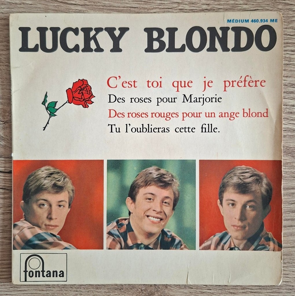 Lucky Blondo EP C'est Toi Que Je Prefere, Gebruikt, 7 inch, Ophalen of Verzenden, EP