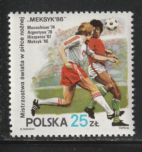 Polen 1986 - W.K Voetbal Mexico, Ophalen, Polen, Postfris