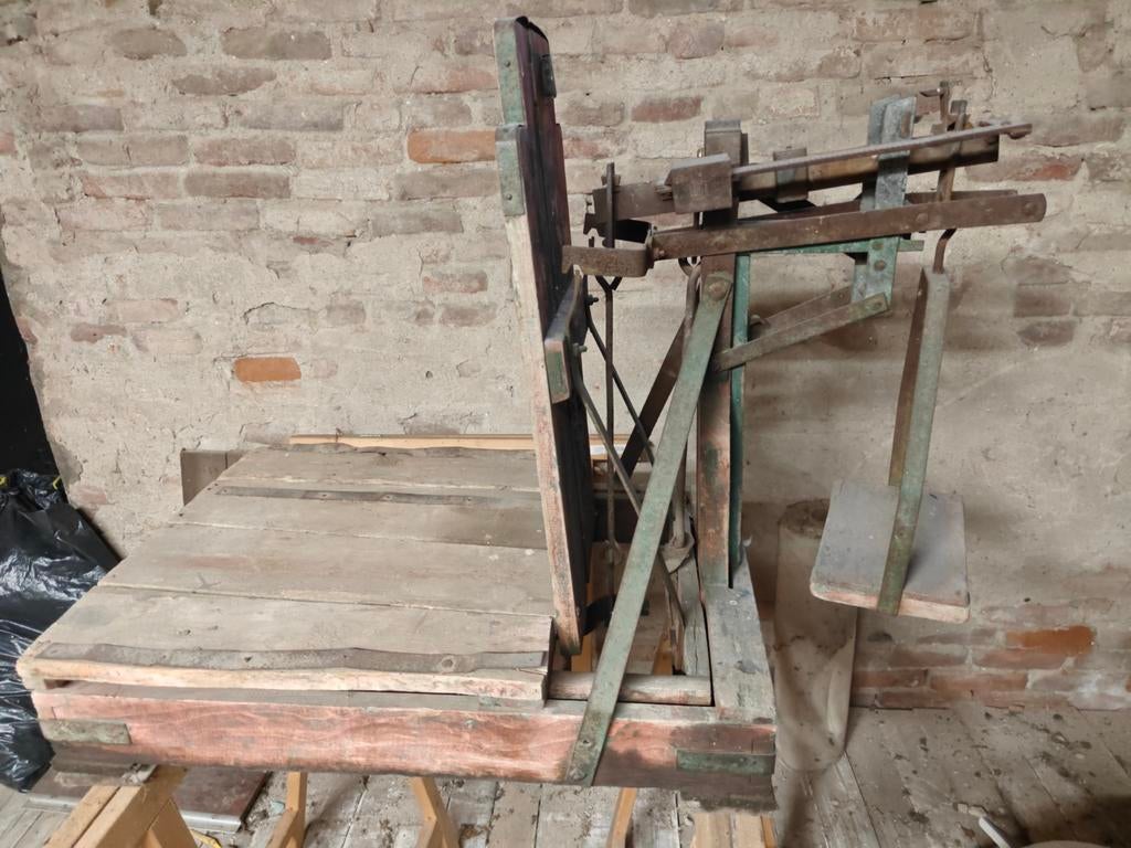 Oude Agrarische Platform Weegschaal - Vintage Industrieel, Ophalen