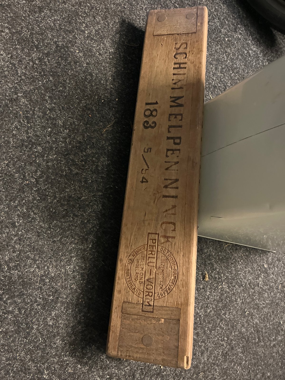 Antieke Schimmelpenninck sigarenmal - Houten vorm, Ophalen of Verzenden