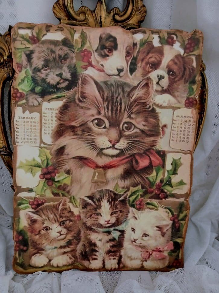 Victoriaanse honden/ poezen kalender, Verzenden