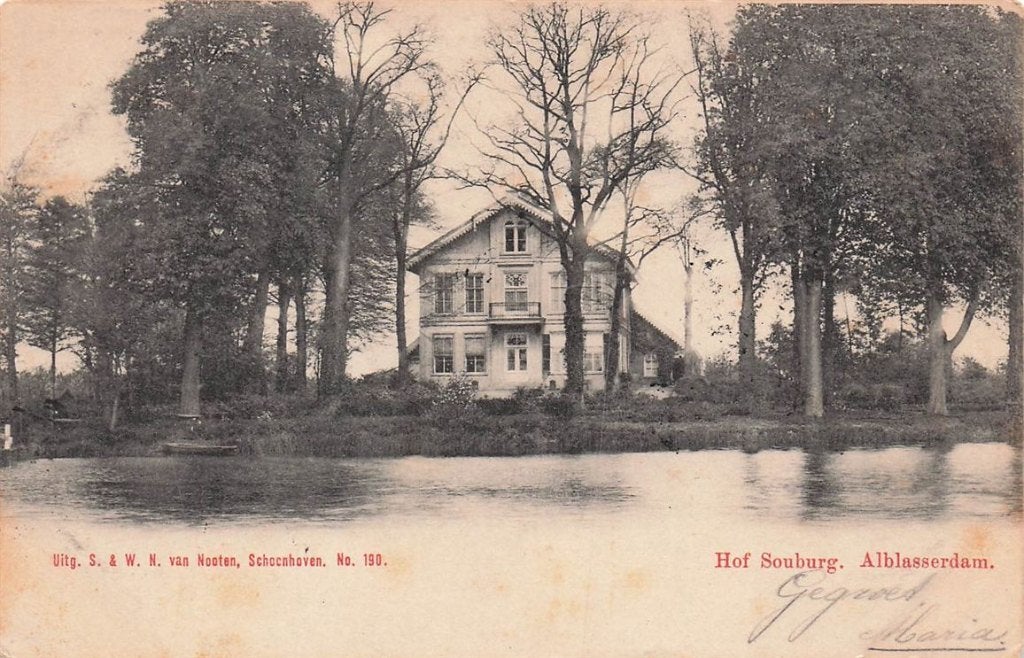 703-079-009 Hof Souburg Alblasserdam Uitg Van Nooten, Verzenden, Voor 1920, Zuid-Holland