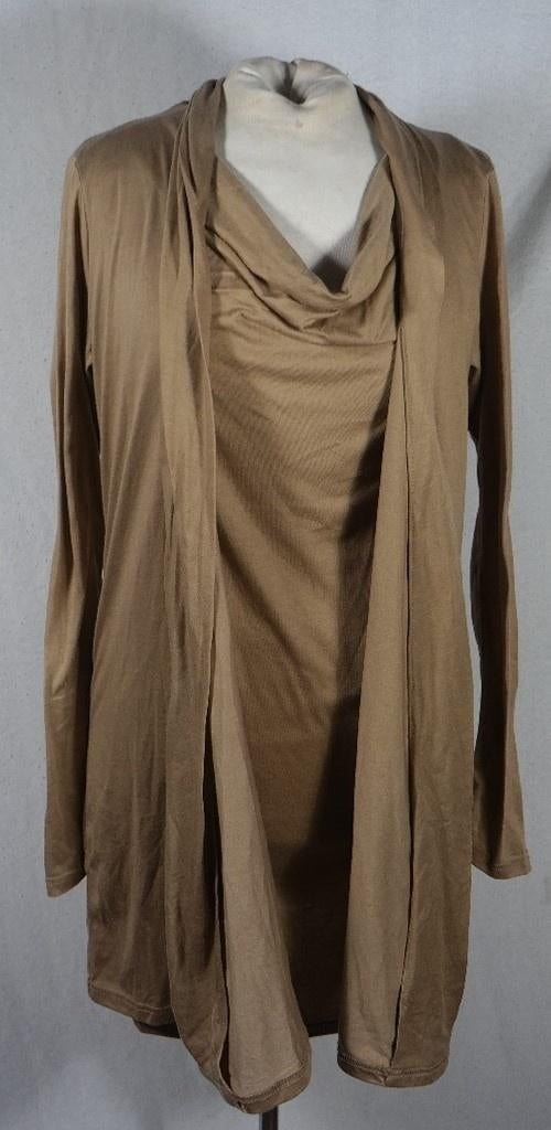 Apart bruin damesshirt met vest eraan vast.Mt M.True Spirit, Maat 38/40 (M), Bruin, ., Ophalen of Verzenden