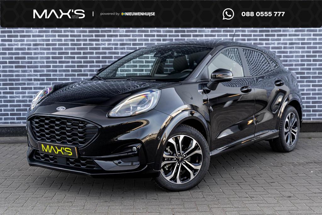 Ford Puma 1.0 EcoBoost Hybrid 155 ST-Line | Adaptive Cruise, Auto's, Ford, Stof, Euro 6, Zwart, 665 kg