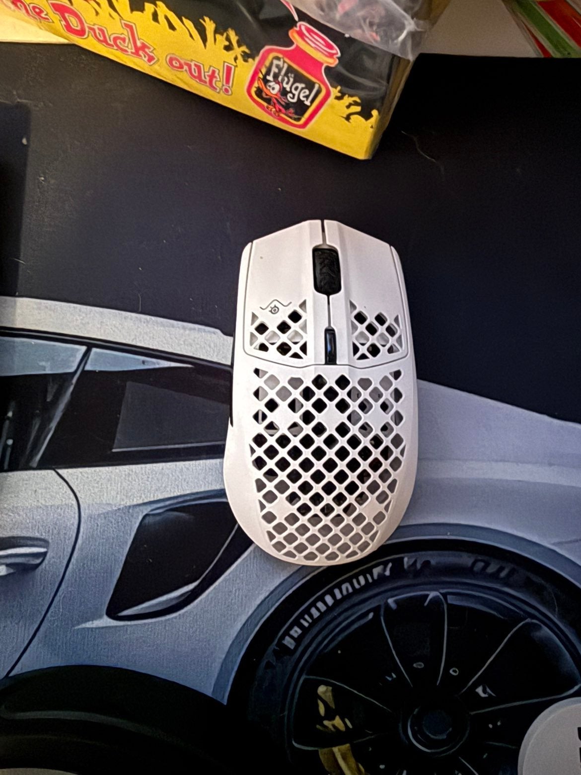 Steelseries Aerox 3 Draadloze Gaming Muis Wit, Computers en Software, Muizen, Ophalen, Rechtshandig, Muis, Gaming muis