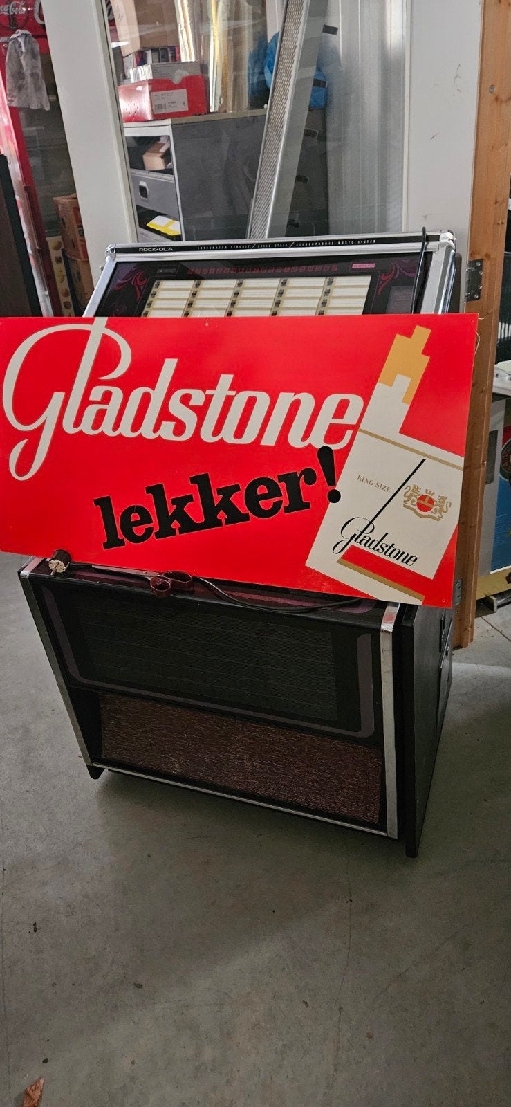Gladstone kunststof reclamebord jaren 70-80, Verzamelen, Merken en Reclamevoorwerpen, Ophalen, Gebruikt, Reclamebord