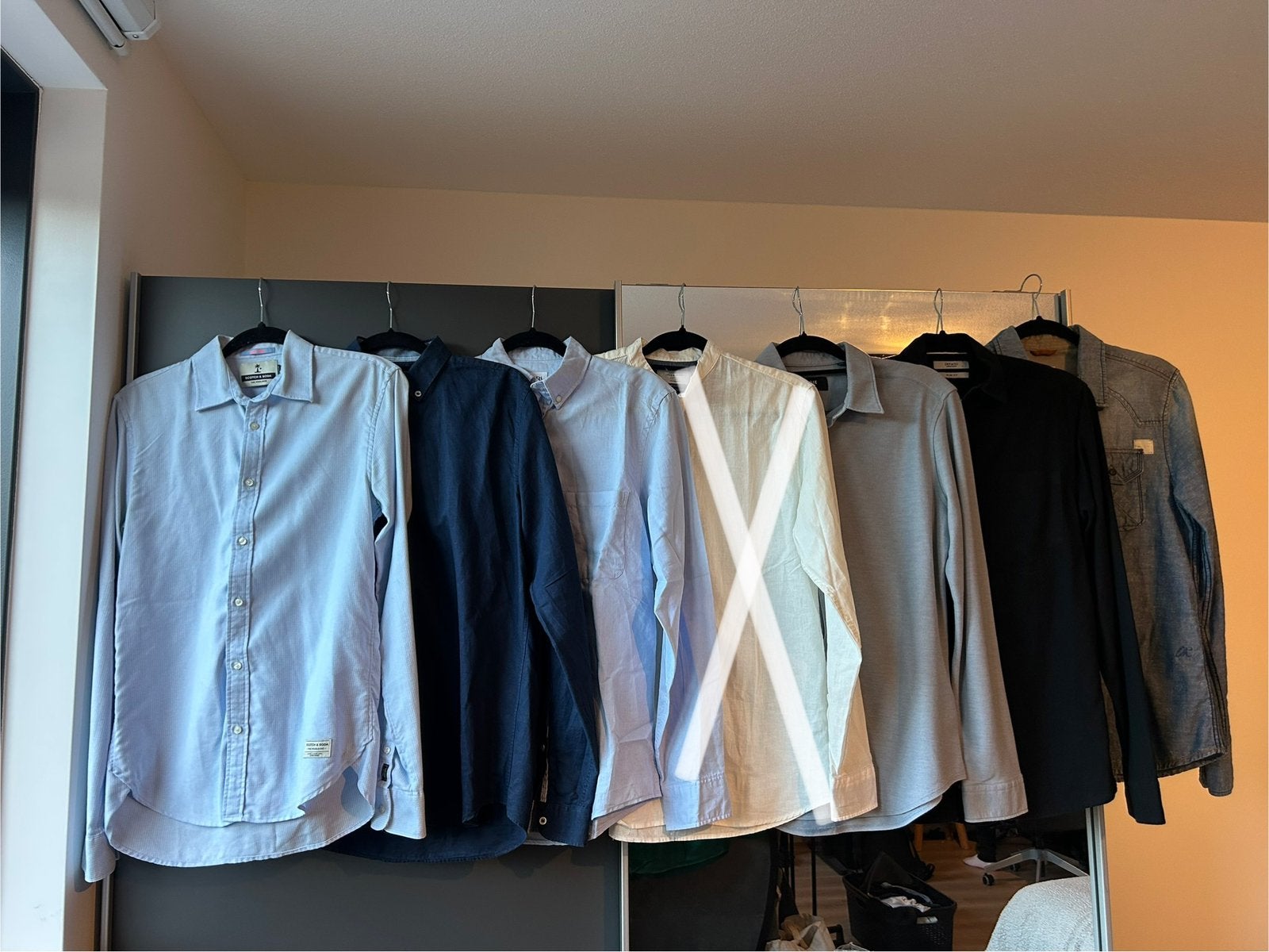 6x heren overhemden maat S ZGAN/gedragen, Scotch&Soda, Zara, Ophalen of Verzenden, Zo goed als nieuw, Blauw, Halswijdte 38 (S) of kleiner
