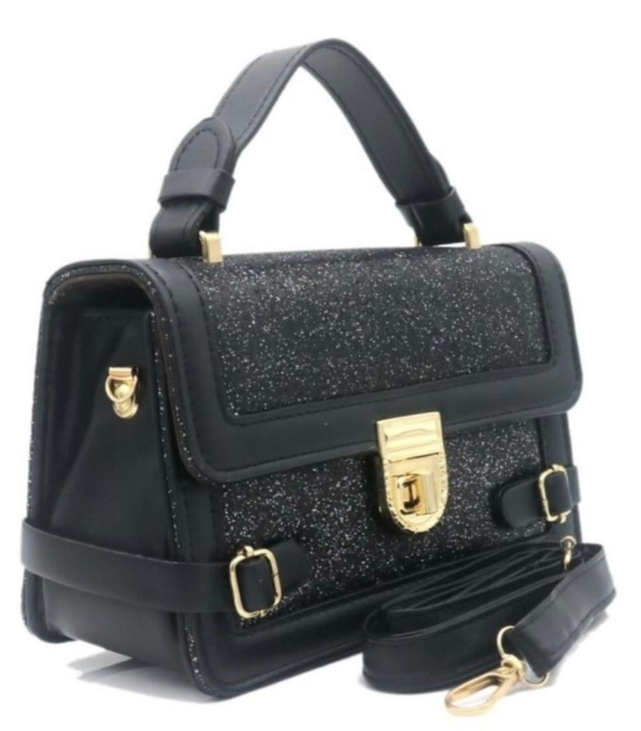 Glitter tas zwart, Ophalen of Verzenden, Nieuw, Zwart, Schoudertasje