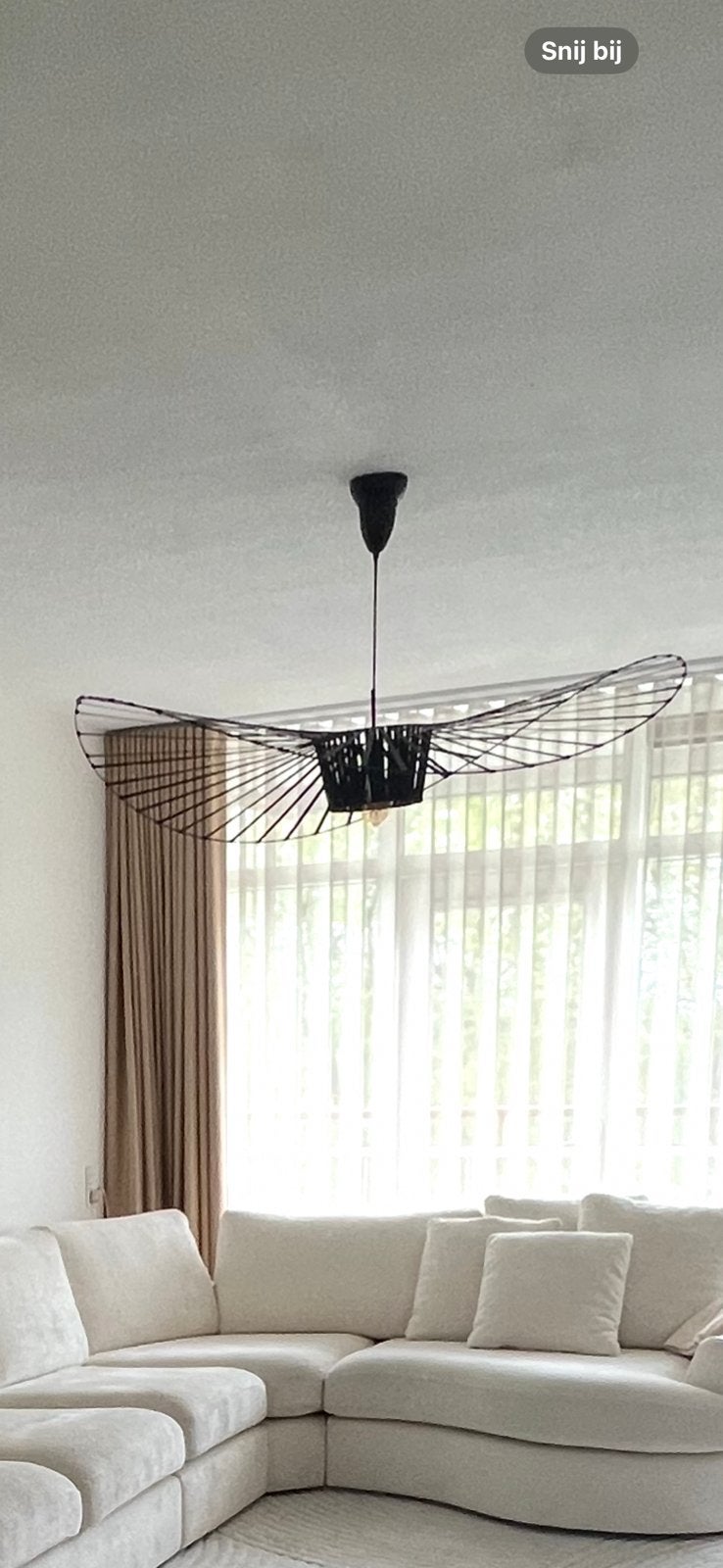 Vertigo hanglamp zwart, Ophalen of Verzenden, Zo goed als nieuw, Minder dan 50 cm