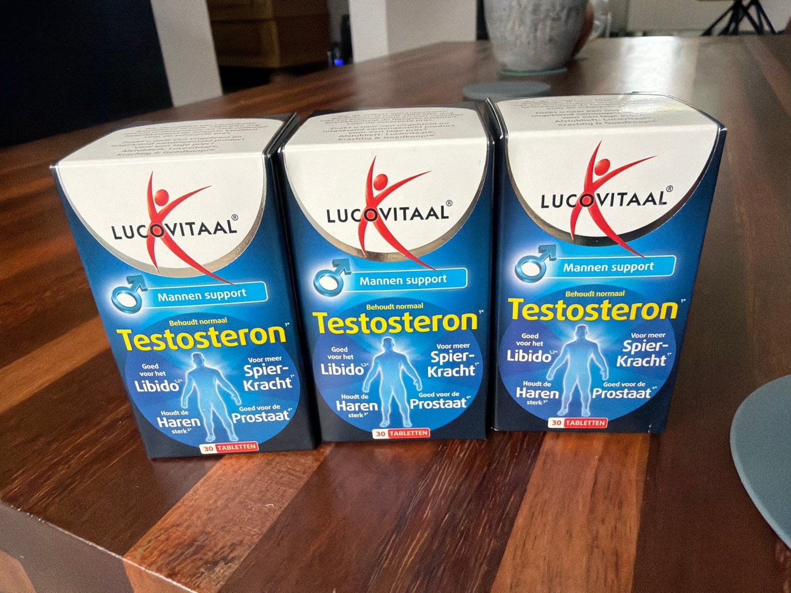 3x Lucovitaal Testosteron Mannen Support 30 tabletten, Ophalen, Nieuw, Overige typen