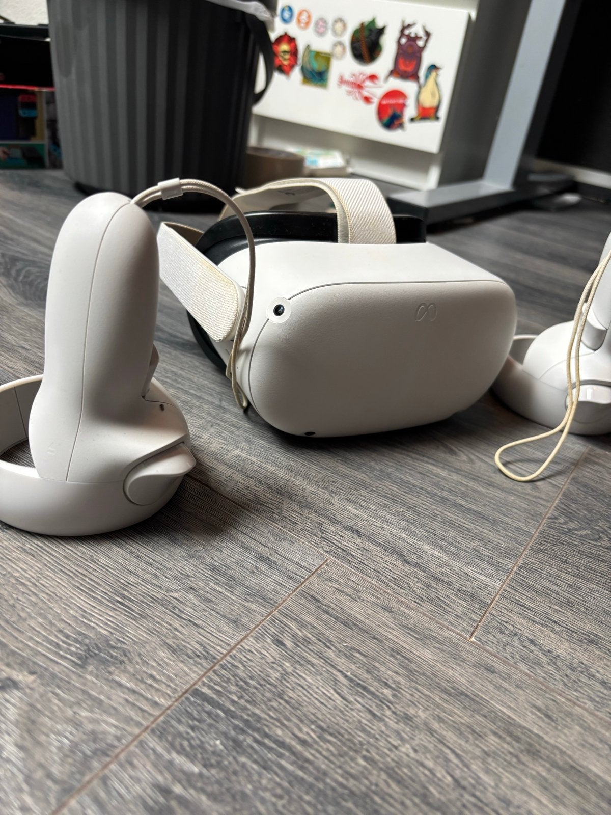 Oculus Quest 2 VR-bril met controllers, Ophalen, Gebruikt, VR-bril, Overige platformen