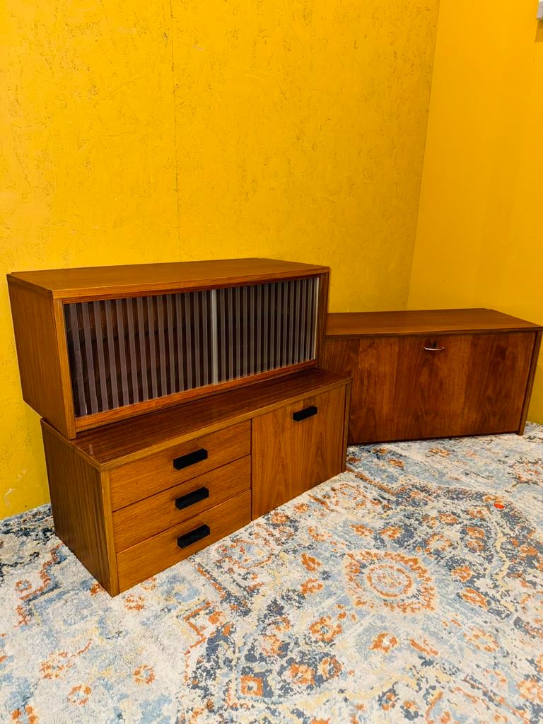 Retro vintage wandsysteem kastjes wandkast modules, Ophalen of Verzenden, Huis en Inrichting