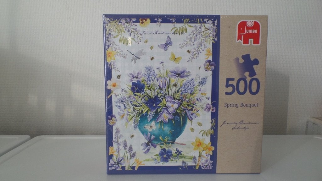 Legpuzzle, JUMBO, J. Brinkman, Spring Bouquet-(#9102), Ophalen of Verzenden, 500 t/m 1500 stukjes, Nieuw, Legpuzzel