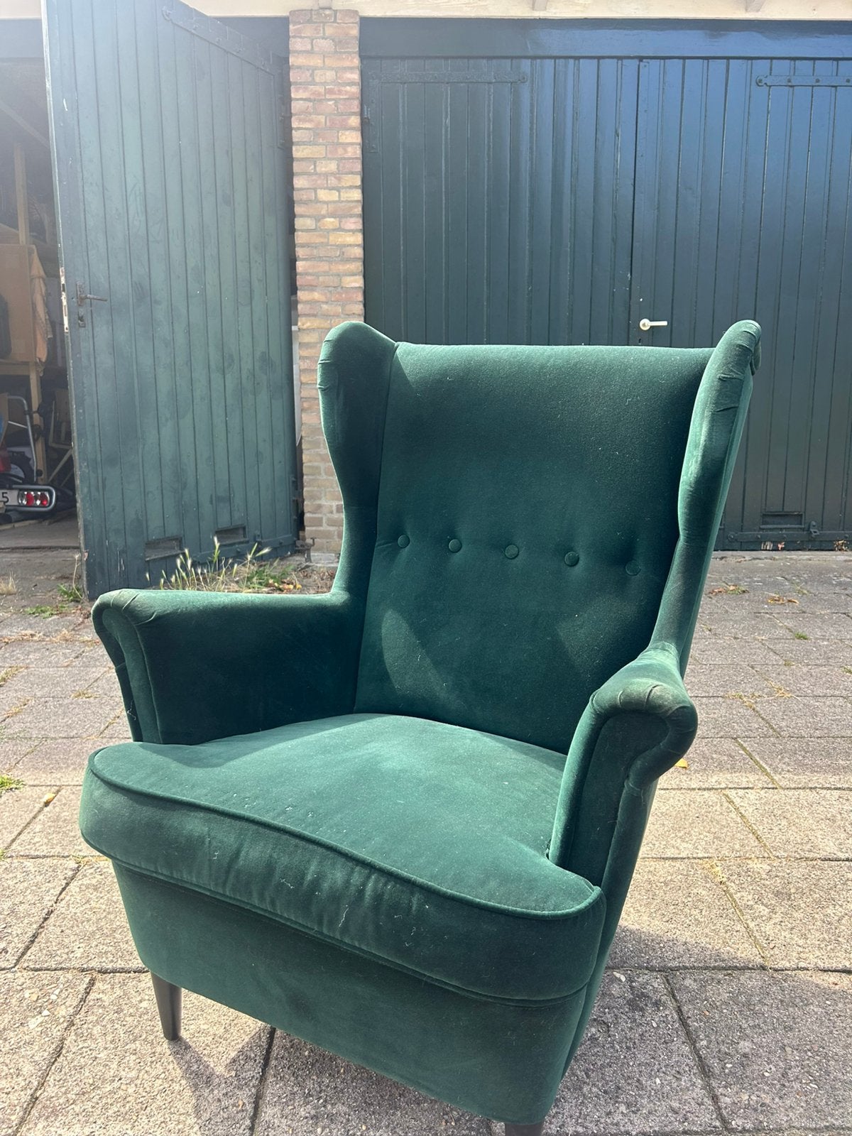 Ikea stoel Strandmon, Huis en Inrichting, Fauteuils, Ophalen, Gebruikt, Vintage, 75 tot 100 cm