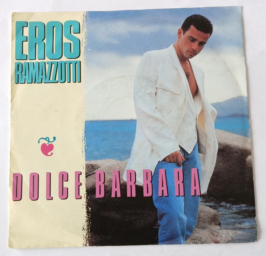 Eros Ramazzotti - Dolce Barbara, Cd's en Dvd's, Vinyl Singles, Ophalen of Verzenden, Gebruikt, Pop, Single