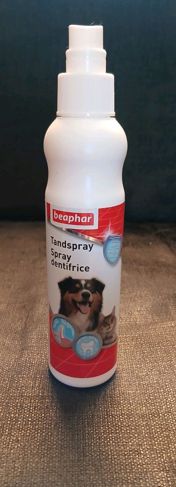 Beaphar tandspray hond en kat, Overige merken, Ophalen of Verzenden, Zo goed als nieuw, Overige typen