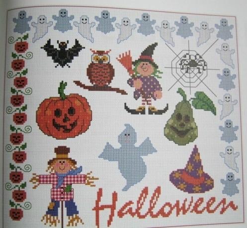 Borduurpatroon Merklap Halloween   nr 6060, Verzenden, Nieuw, Handborduren, Patroon