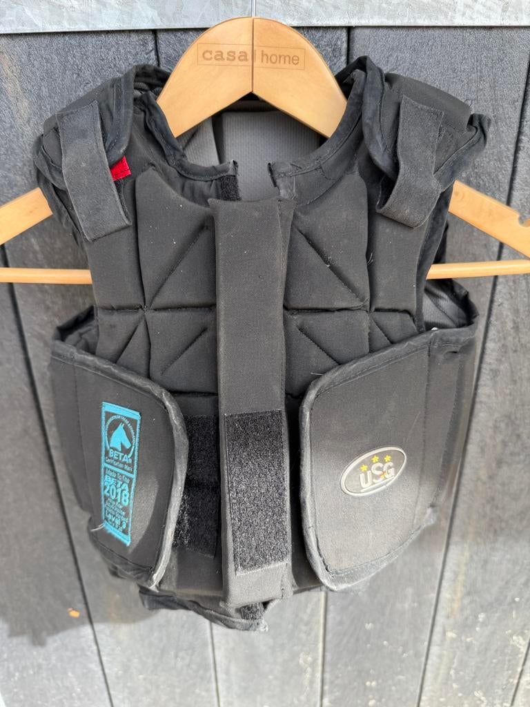 Bodyprotector kind USG Flexi Zwart maat XS, Dieren en Toebehoren, Paarden en Pony's | Beschermers, Zo goed als nieuw, Rijden, Springen
