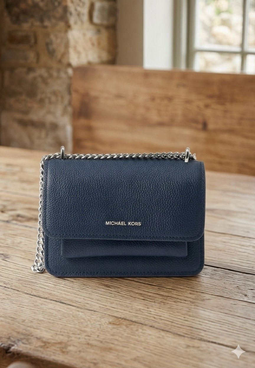 Michael Kors Schoudertas Nieuw, Ophalen of Verzenden, Nieuw, Blauw, Schoudertasje