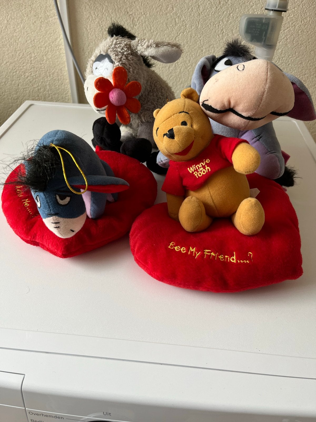 Winnie de Poeh en Iejoor knuffels, Kinderen en Baby's, Speelgoed | Knuffels en Pluche, Gebruikt, Disney, Overige typen, Ophalen of Verzenden
