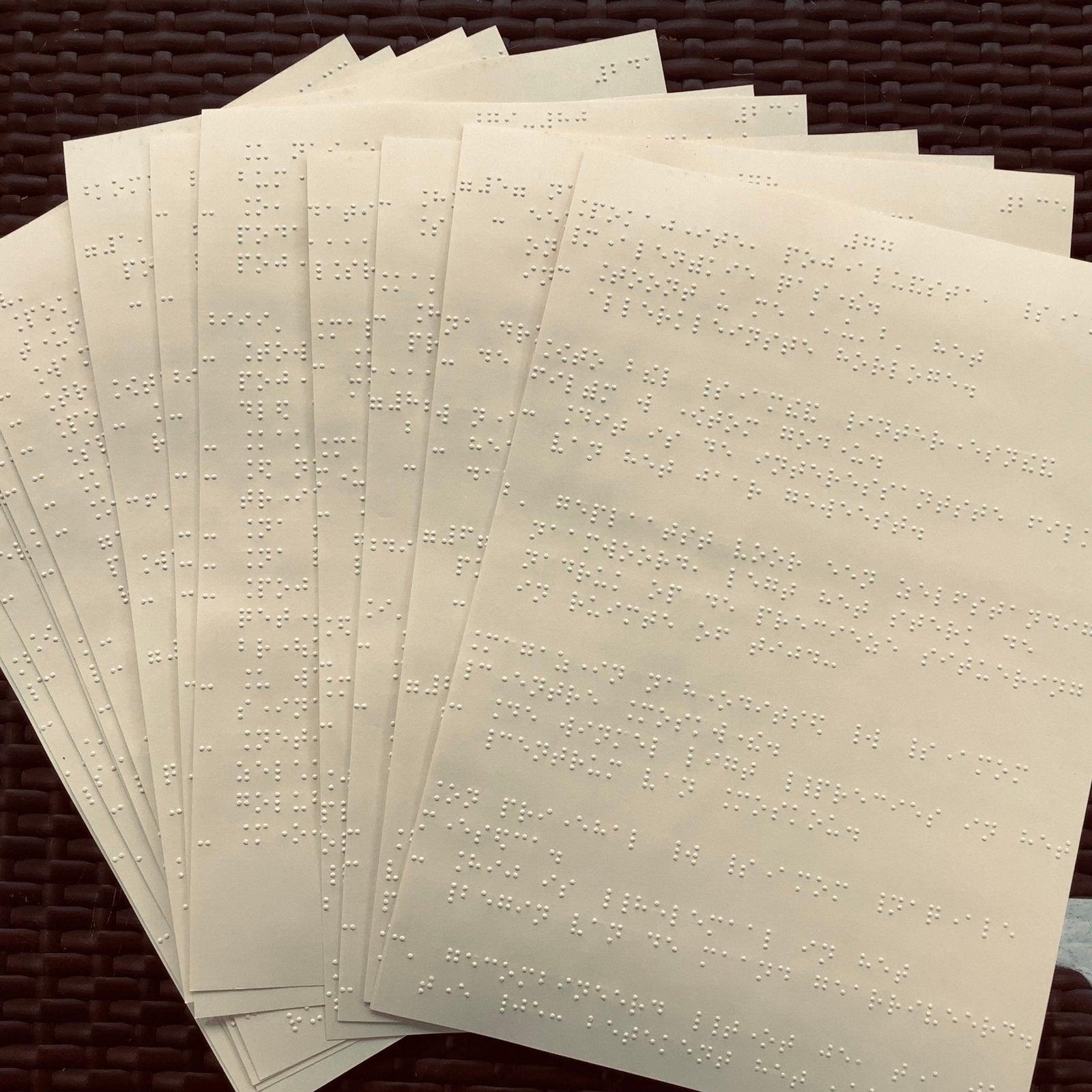 Braille papier, Hobby en Vrije tijd, Scrapbooking, Ophalen of Verzenden, Gebruikt, Papier of Karton