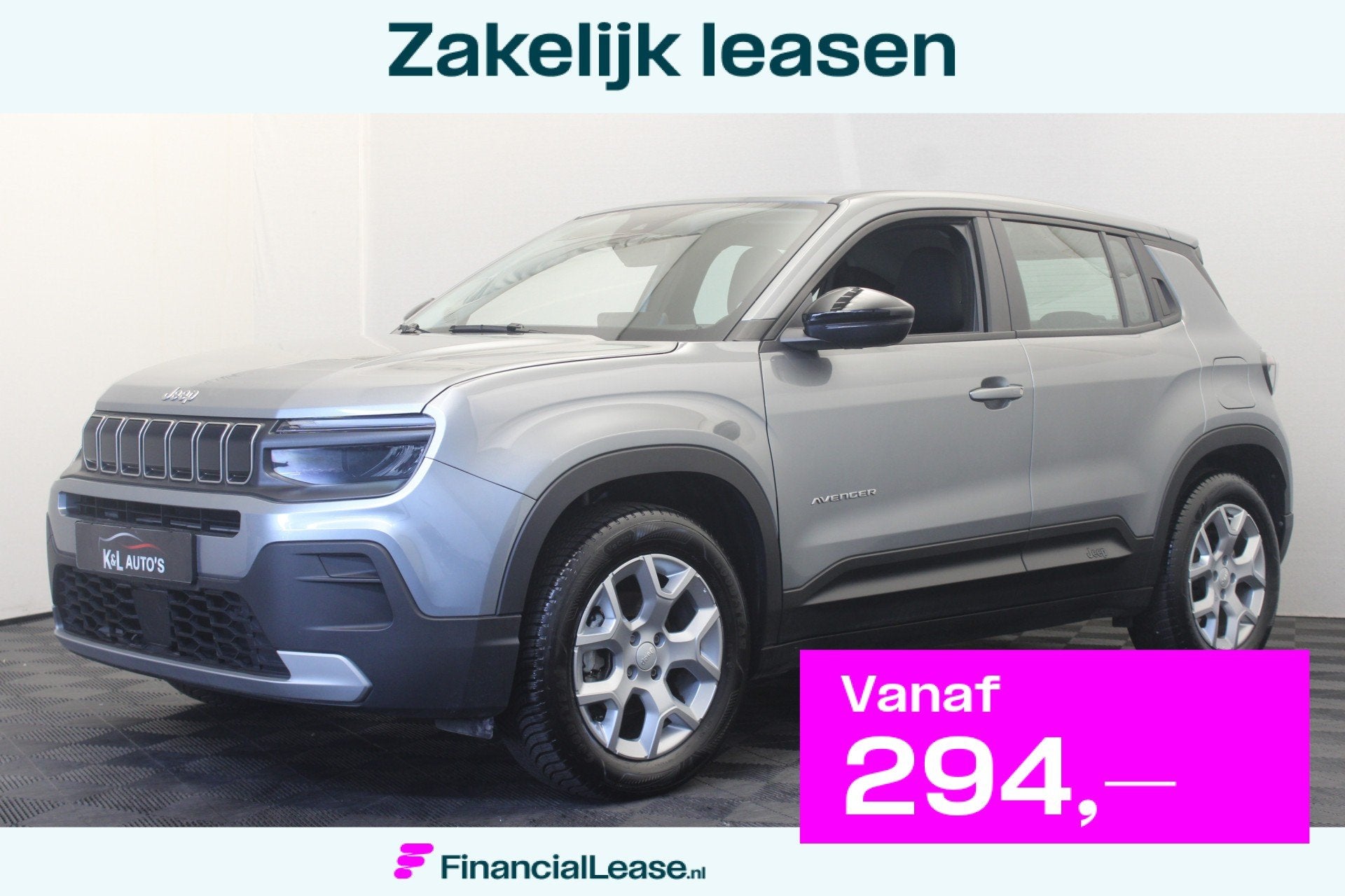 Jeep Avenger 1.2 Altitude, Voorwielaandrijving, 101 pk, Zwart, 1199 cc