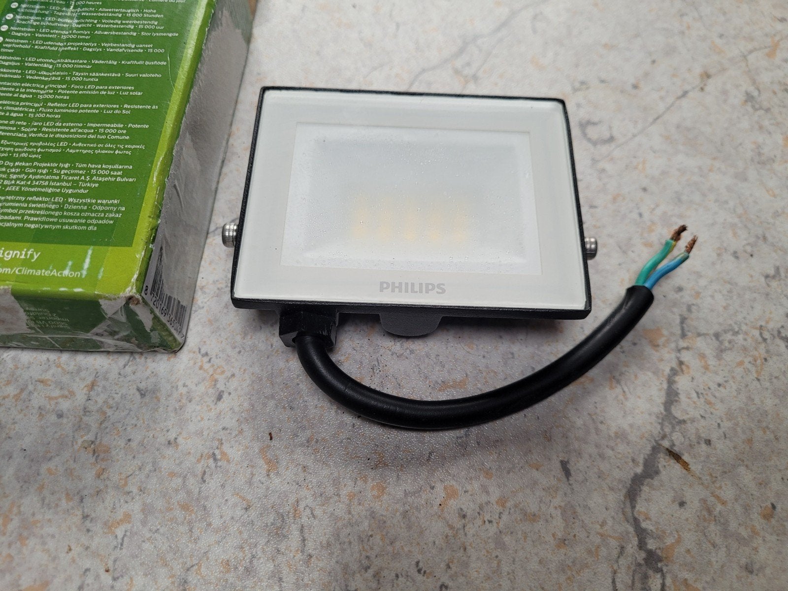 Philips LED Buiten Schijnwerper 10W 950 Lumen IP65, Overige materialen, Minder dan 50 watt, Overige typen, Nieuw