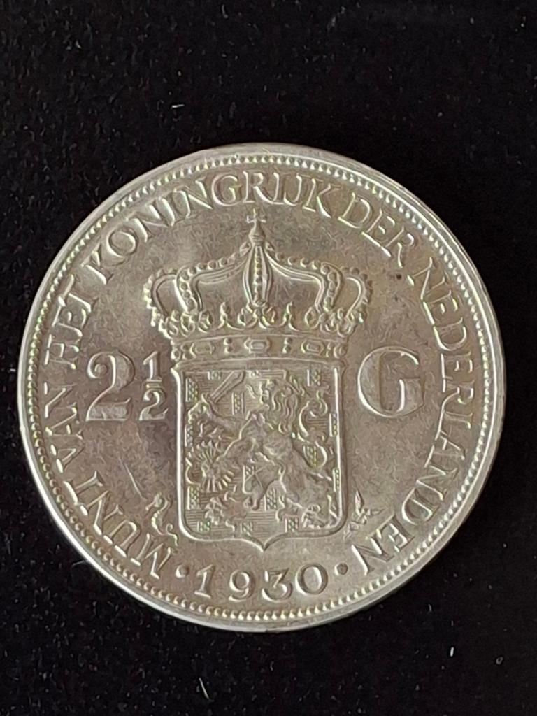 Rijksdaalder 1930, Ophalen of Verzenden, Koningin Wilhelmina, 2½ gulden