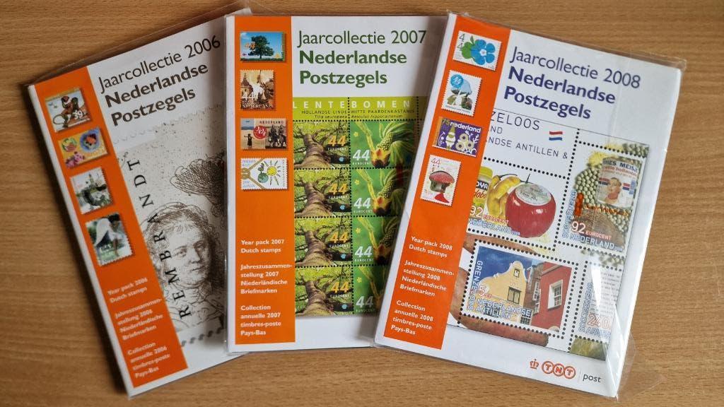 Jaarcollecties 2006 t/m 2008 nominaal €137,- NU -55%, Ophalen of Verzenden, Na 1940, Postfris