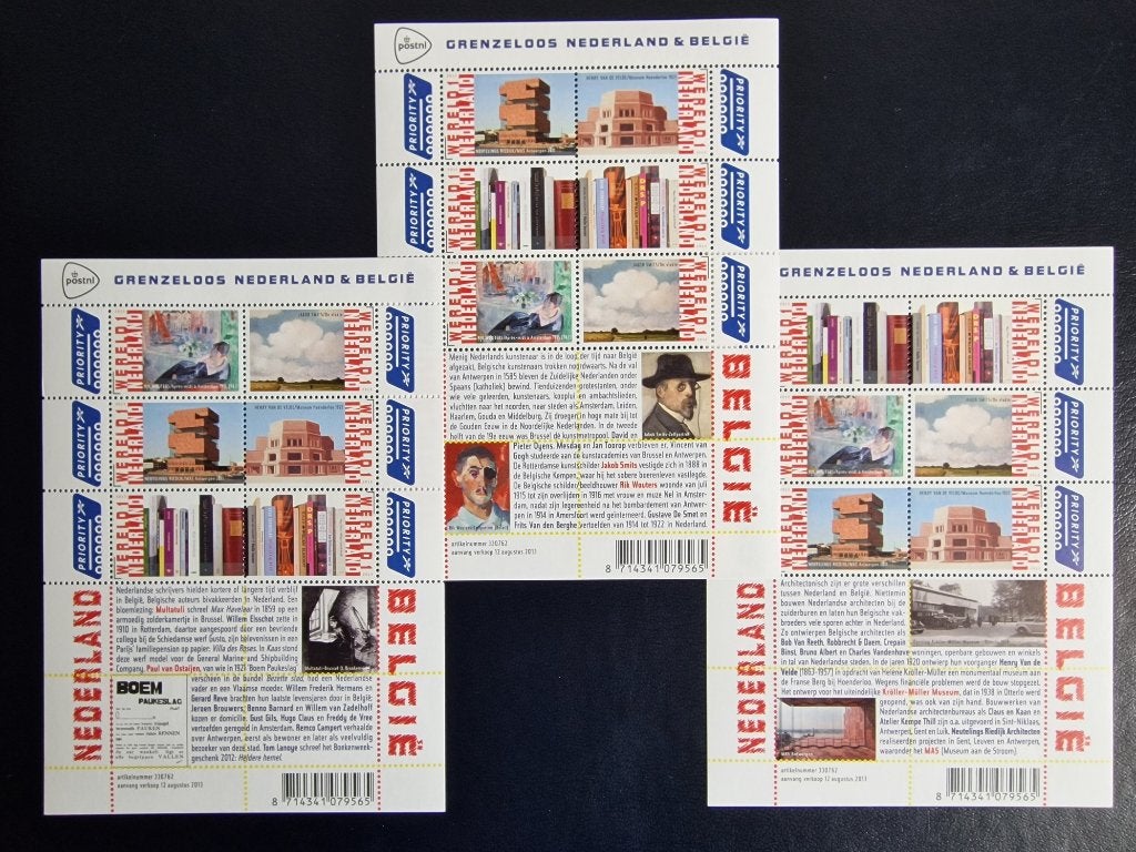 2013 Va/b/c 3089-3094 Grenzeloos Nederland Belgie. Postfris., Ophalen of Verzenden, Na 1940, Postfris