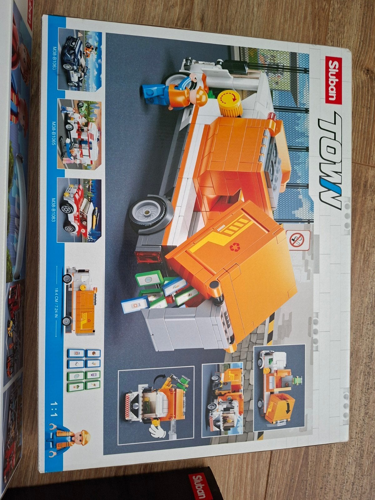 Nieuwe Sluban Town vuilniswagen bouwset (M38-B1066)., Ophalen of Verzenden, Meer dan 50 stukjes, Nieuw