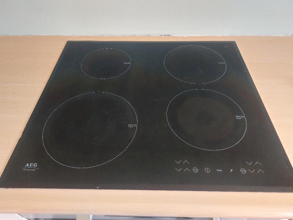 Inductie kookplaat, Witgoed en Apparatuur, Kookplaten, Ophalen, Gebruikt, 4 kookzones, Inbouw