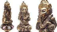 Gouden Keris greep GANESHA Kris Bali Indonesie HT11 kunst, Ophalen of Verzenden