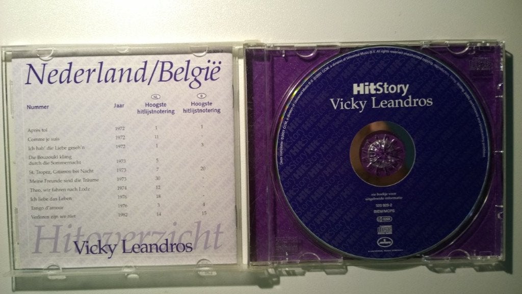 Vicky Leandros - HitStory, Ophalen of Verzenden, 1980 - 1989, Zo goed als nieuw