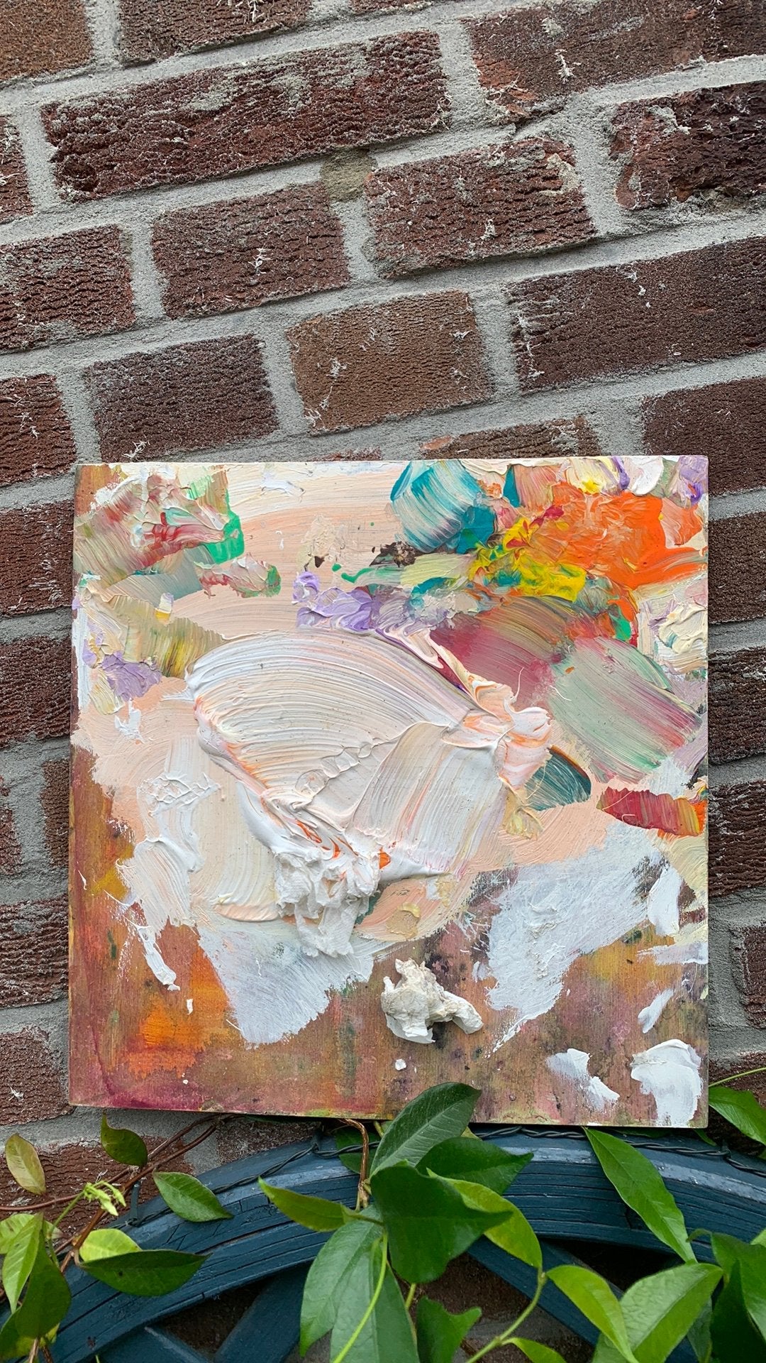 Peintura schilderijtje op hout, olieverf, 31x30, Ophalen of Verzenden