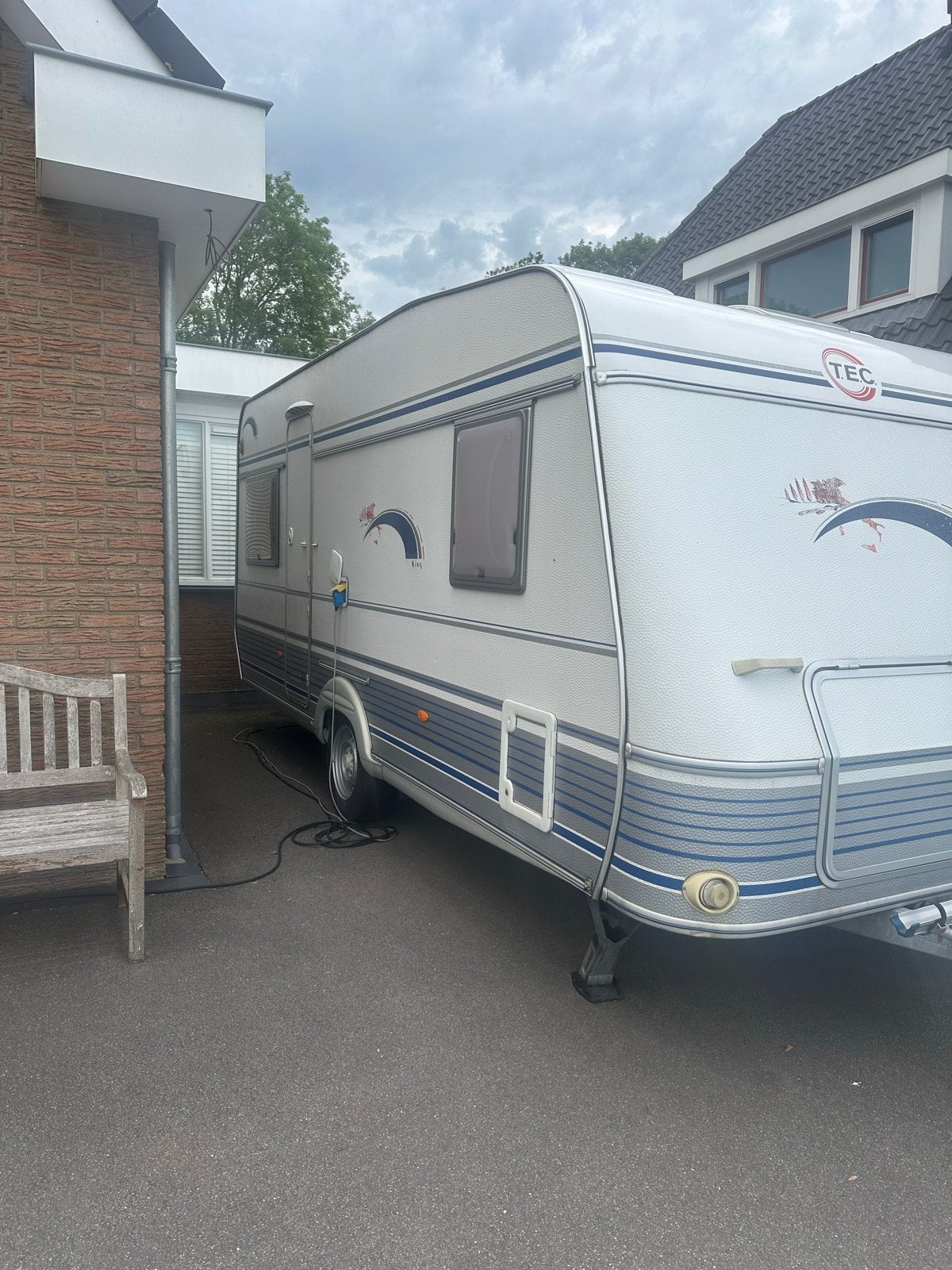 Zeer nette TEC Travel King 460 TDF uit 2003 1e eigenaar., Caravans en Kamperen, Caravans, Rondzit, 750 - 1000 kg, Particulier