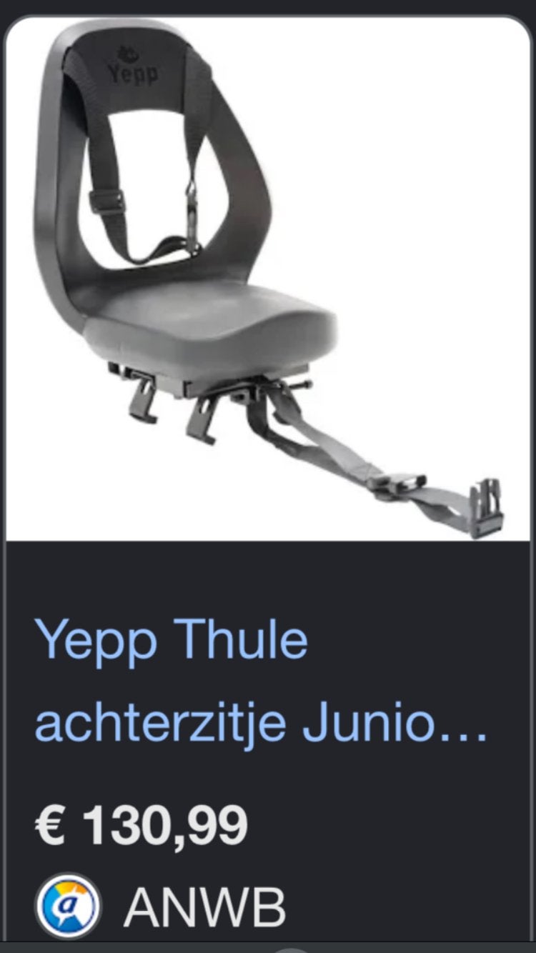 Yepp achterzitje zeer goede staat, Ophalen of Verzenden, Zo goed als nieuw